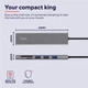 Швидкісний концентратор та кардрідер USB-C Halyx Trust Fast USB-C Hub&Card reader (TR24191) - изображение 9