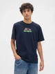 Футболка хлопковая мужская GAP 739316323 L Синяя (1159865351) - изображение 1