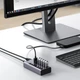 USB хаб Acasis HS-707MG USB 3.2 Gen 2 з блоком живлення 7 портів hub концентратор алюмінієвий - зображення 11
