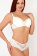 Комплект белья: бюстгальтер push-up и бразилианы 9422 Balaloum молочный 85B/XL - изображение 3
