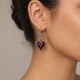 Сережки Червоне серце з хрестом - зображення 3