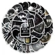 Стикеры готические черные 50 шт, Gothic Stickers - изображение 7