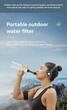 Портативний фільтр для води туристичний похідний Water Filter Straw на 8000 л Зелений - зображення 15