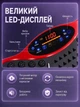 Віброплатформа для схуднення та тренувань масажер з пультом еспандерами Hausland вібраційний тренажер для фітнесу схуднення платформа з дисплеєм 5 програм чорний з червоним + фінтес резинки в комплекті (02720122) - зображення 8