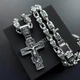 Серебряная цепочка с крестиком Meridian 925 пробы 5136+Кр0212 - изображение 1