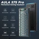 Бездротова механічна клавіатура AULA S75 Pro Black Gradient | 75% | RGB Tri-Mode (Bluetooth / 2.4 ГГц / USB-С) - зображення 2