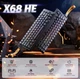 Механическая игровая клавиатура ATTACK SHARK X68 HE Gray gradient (Moonlit night) | Серая | Rapid, магнитные переключатели RGB - изображение 4