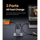 Зарядное устройство Ugreen 3xUSB 65W (2хUSB-C+USB-A) Gan Nexode Pro X755 (25871) - изображение 8