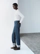 Женское боди AIRism UNIQLO с длинным рукавом 1160042939 (Молочный L) - изображение 2