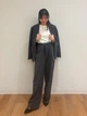 Женское боди AIRism UNIQLO с длинным рукавом 1160042939 (Молочный L) - изображение 7