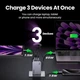 Зарядний пристрій Ugreen 3xUSB 100W (2xUSB-C+USB-A) Gan Nexode Pro X757 (25874) - зображення 3