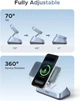 Беспроводная зарядная станция UGREEN 25W Qi2 3-в-1 Magflow для iPhone/AirPods/Apple Watch Б/у Без коробки - изображение 8