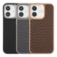 Чохол Premium Kajsa Glamorous Collection Pyramid Pattern with MagSafe для iPhone 17 Black - изображение 2