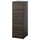 Комода ІКЕА STORKLINTA 40x50x120 см імітація дуба (60627555) - изображение 1