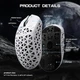 Ігрова Мишка ATTACK SHARK R5 ULTRA White КАРБОНОВИЙ Корпус Бездротова Трирежимна 2.4G - изображение 8