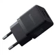 Мережевий зарядний пристрій Baseus Palm Fast Charger Type-C+USB 20W Black (P10111608113-00) - зображення 3