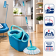 Набір для миття підлоги Leifheit CLEAN TWIST Ergo Disc Mop Set 52101 з відром і центрифужним віджимом - зображення 2