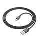 Кабель Borofone BX87 USB - Type-C PD 60W (3A) 1м нейлоновый с быстрой зарядкой Black - изображение 3