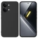 Чехол Fiji Full Soft Premium для Poco X8 Pro Max противоударный бампер с микрофиброй Black - зображення 1