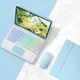 Чехол с клавиатурой с подсветкой и мышкой FegishCase Apple iPad Air 5 (10.9") 2022 Ukrainian keyboard, Blue - изображение 1