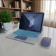 Чехол с клавиатурой с подсветкой и мышкой FegishCase Apple iPad Pro 11 (2020) Ukrainian keyboard, Purple - изображение 6