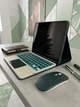 Чохол з клавіатурою з підсвічуванням та мишкою FegishCase Apple iPad Air 11 (2024) Ukrainian keyboard, Green - зображення 14