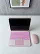 Чехол с клавиатурой с подсветкой и мышкой FegishCase Apple iPad Air 4 (10.9") 2020 Ukrainian keyboard, Pink - изображение 3