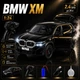 Машинка на радиоуправлении BMW XM 1:24 черная, металлическая RC модель автомобиля, свет, звук, дым, открывающиеся двери, аккумулятор - изображение 1