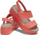 Жіночі Сандалі Бруклін crocs brooklyn low wedge Red/Brown (42-43, червоний) - изображение 1