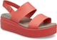 Жіночі Сандалі Бруклін crocs brooklyn low wedge Red/Brown (42-43, червоний) - изображение 2