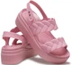 Жіночі Сандалі Бруклін crocs brooklyn woven low wedge Rossete (37-38, рожевий) - зображення 1