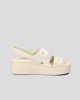 Жіночі Сандалі Бруклін crocs brooklyn low wedge Stucco (41-42, бежевий) - изображение 4