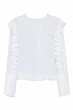 Блузка для девочки с длинным рукавом Sly 139/S/19 белый 152 - изображение 2