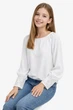 Блузка для девочки с длинным рукавом Sly 124/S/18 белый 164 - изображение 3