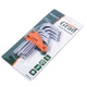 Ключі TORX 9шт T10-T50мм CrV (короткі з отвором) GRAD (4022275) - зображення 10