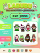 Джибітси Лабубу Labubu The Monsters монстр Jibbitz 8 шт аксесуари крокс прикраса Dz_143_2 - зображення 1