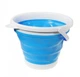 Складное туристическое ведро Collapsible Bucket 10 л Голубой - изображение 6