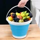Складное туристическое ведро Collapsible Bucket 10 л Голубой - изображение 7