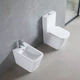 Унітаз-компакт Devit Flow Square DFL2170211W Vortex Flush із сидінням Soft Close дюропласт - зображення 4