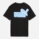 Детская футболка для мальчика Puma Essentials Logo Lab 69338851 134-140 см Black/Blue guppy (4070033323960) - изображение 3