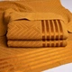 Комплект махрових рушників SOFT 2шт GM Textile 50х90см, 70х140см 500г/м2 (Гірчичний) - зображення 5