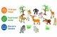 Набір фігурок диких тварин Jamara Wild Animals 16 шт тварини для гри в зоопарк від 3 років (SKU-244) - изображение 2