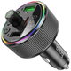 FM трансмиттер Bluetooth 30Вт 2xUSB Type-C для автомобиля черный Hoco TRM-516 - изображение 1