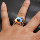 Кольцо злой глаз дьявола Evil Eye в виде глаза с когтями - изображение 2