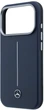 Чохол для смартфона Mercedes-Benz Leather Semi Wrap Iconic Line MagSafe для Apple iPhone 17 Pro Max Navy Blue (3666339617820) - зображення 6