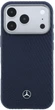 Чохол для смартфона Mercedes-Benz Leather Semi Wrap Wood Effect MagSafe для Apple iPhone 17 Pro Navy Blue (3666339618148) - зображення 1