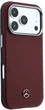 Чохол для смартфона Mercedes-Benz Leather Semi Wrap Wood Effect MagSafe для Apple iPhone 17 Pro Dark Red (3666339618254) - зображення 5