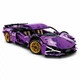 Конструктор машина Техник Lamborghini Фиолетовый детский конструктор для мальчиков гоночная спортивная машинка Lamborghini для сборки для взрослых и детей большой игровой развивающий набор подарок на день рождения 1314 деталей - изображение 10