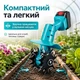 Акумуляторний культиватор Gemei 18V ручний садовий 2 АКБ 160 мм для городу - зображення 6
