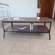 Столик журнальный 120×60 см из ламинированной ДСП и металлическим каркасом, кофейный стол с нижней полкой в стиле лофт для книг, декора, журналов и бытовых вещей для гостиной, спальни и офиса Темный Орех, E-5339-DarkWalnut - изображение 11